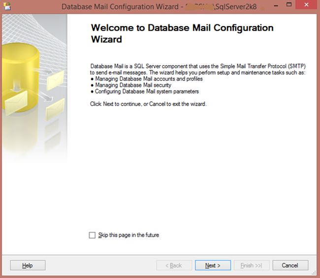 mail configure wizard